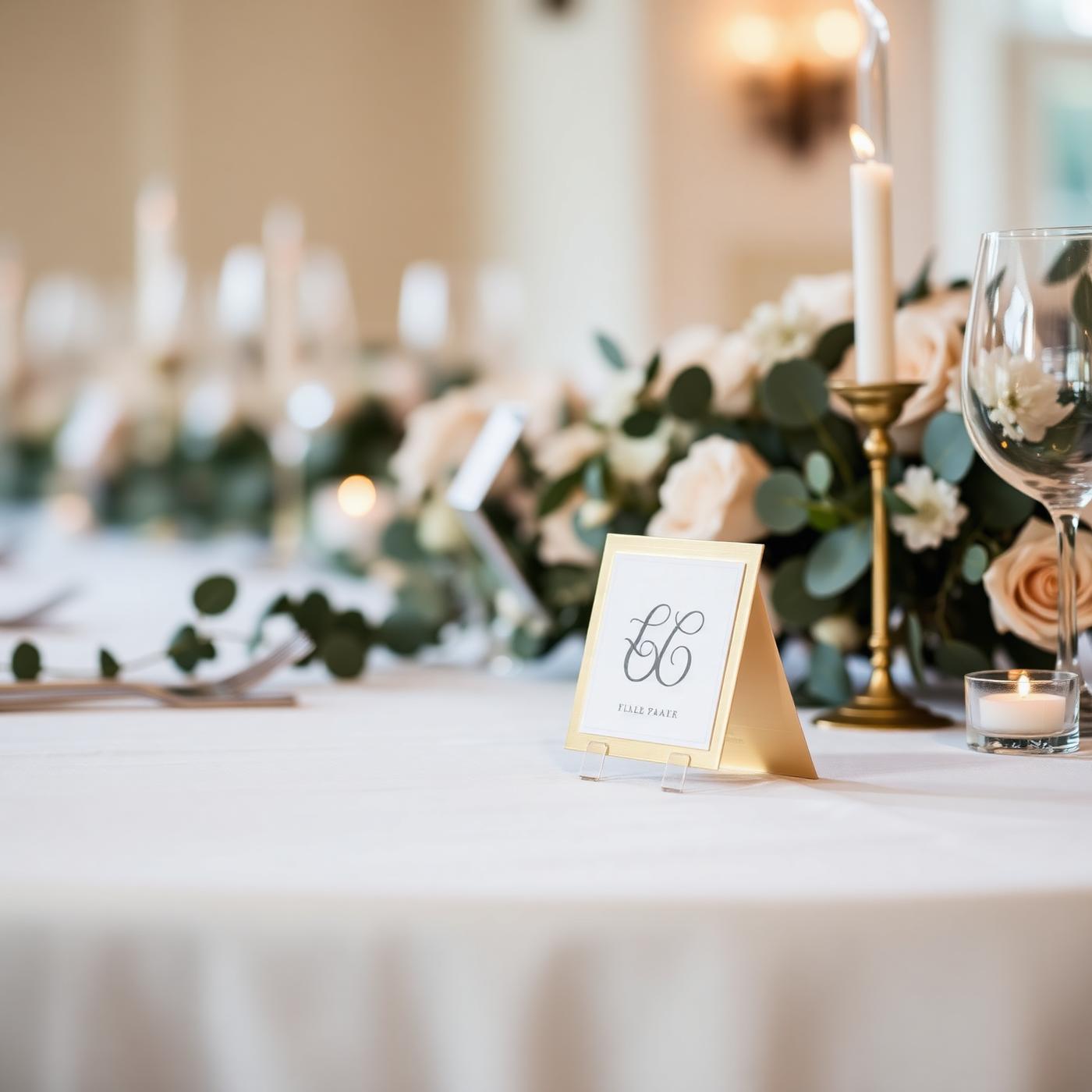 Mesa de casamento com QR Code SnapDoAltar